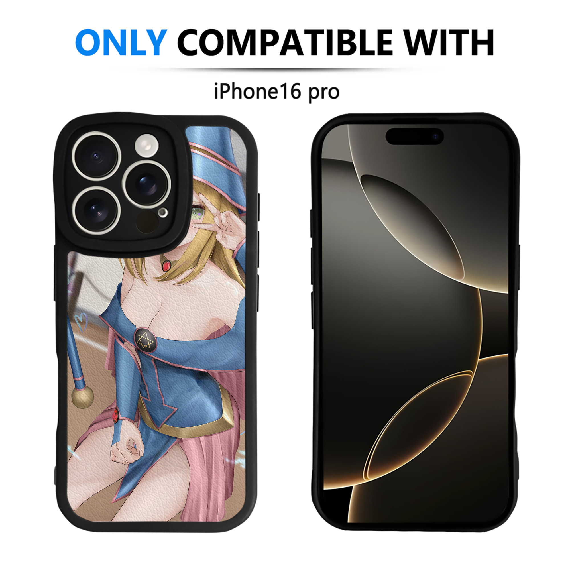 （画像用） 遊☆戯☆王 Yu-Gi-Oh! 【iPhone 16シリーズ対応】シリコンスマホケース（レザー調） 材質：シリコン